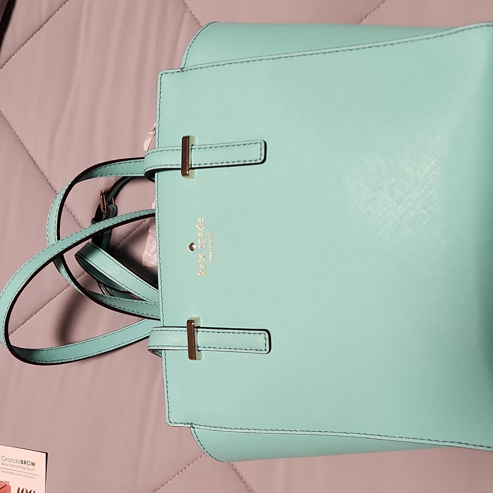 Kate Spade Mint Leather Tote Bag